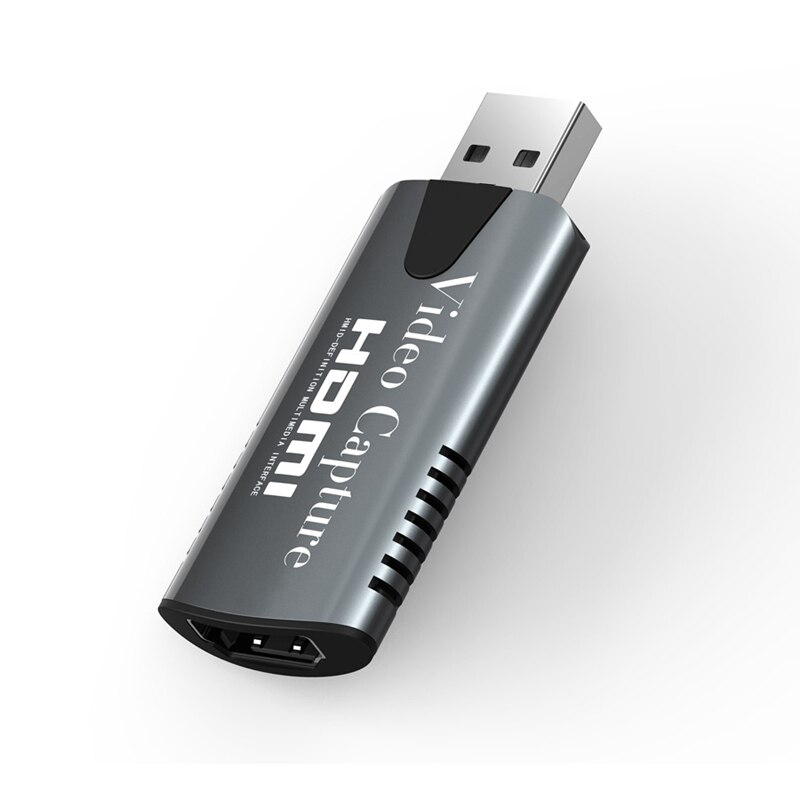 Hdmi til usb 2.0 videooptagelseskort 1080p optager til obs spil live streamer video o capture kort