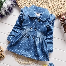 ExactlyFZ Children clothing denim coat for girls jackets autumn &amp; spring outwear kids clothes baby girl top outfits