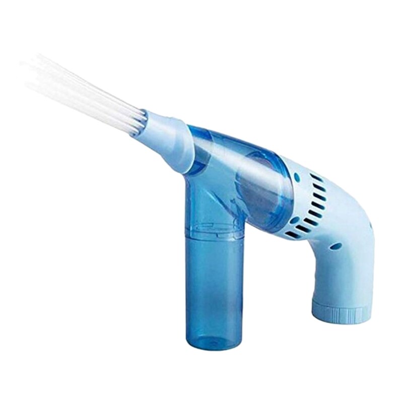 Przenośny odkurzacz samochodowy, ręczny odkurzacz próżniowy bezprzewodowy samochód skuteczny odkurzacz: niebieski