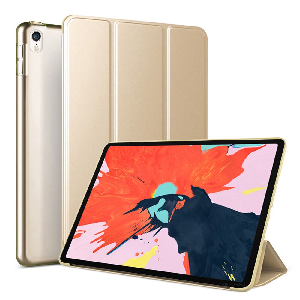 Dla iPad Pro 12.9 Case 2020 nowy 4th Case z Face ID Funda dla iPad Pro 12.9 2018 2017 2015 Case 3rd 2nd 1st Generation Capa: Złota / 2017 Pro 12.9 2nd