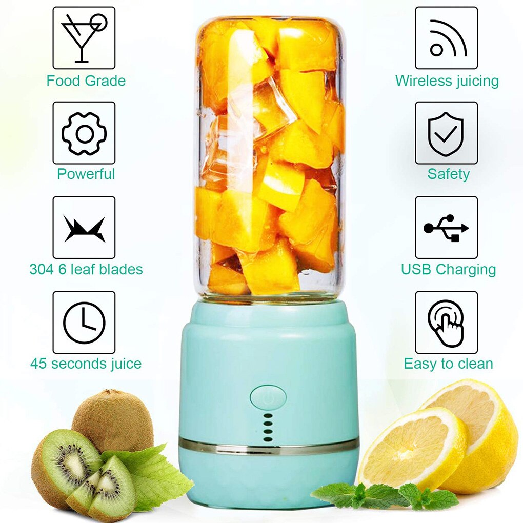 400ml électrique Mini presse-agrumes Portable Fruits légumes mélangeur jus lait secoue tasse mélangeur USB Rechargeable jus tasse Fruits outils