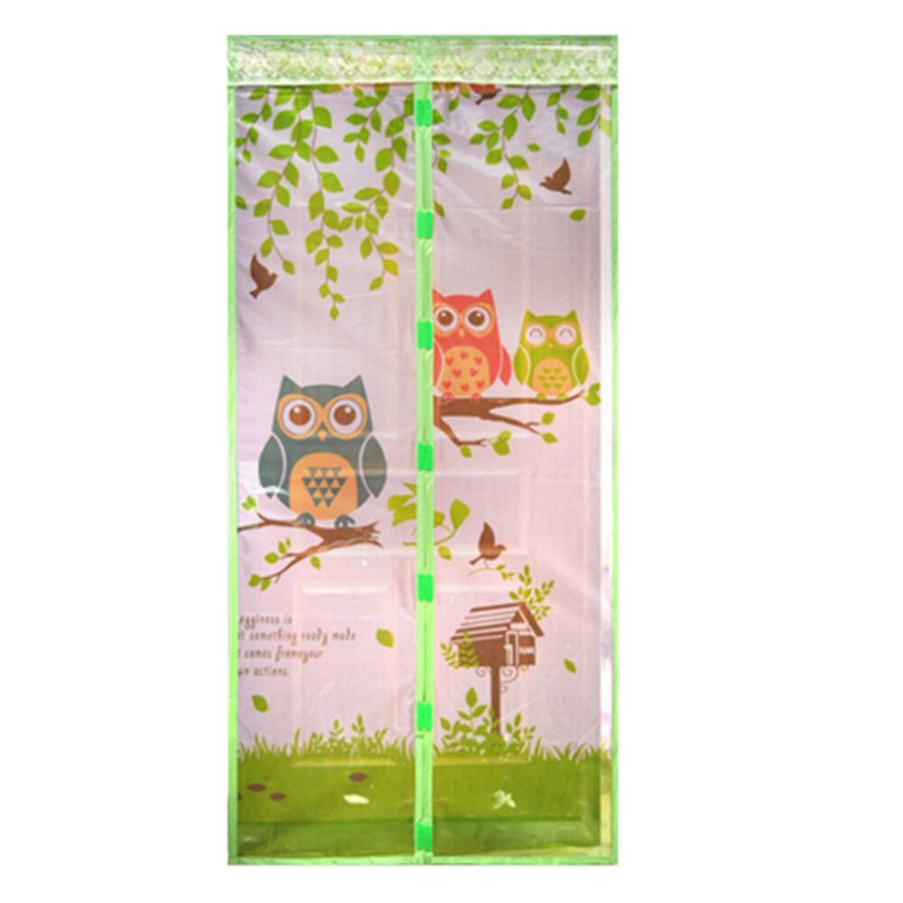 Cortina magnética antimosquitos de 4 colores, cortina de puerta de tul, pantalla de cierre automático para puerta, red de malla de verano 90/100x210cm20: green / 90 X 210cm