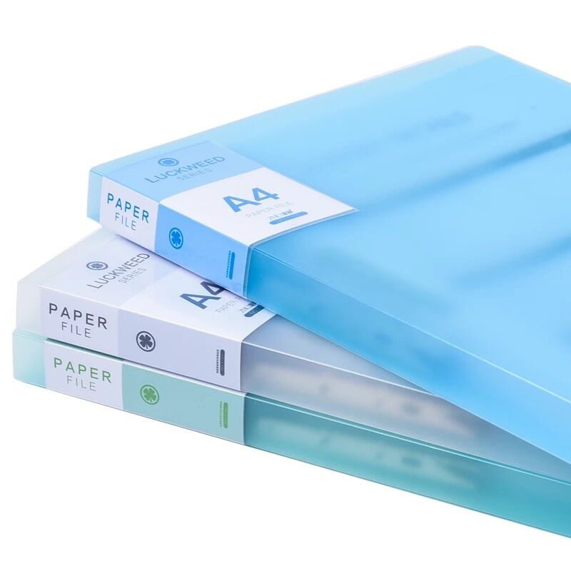 1 ud. Clásico A4 Clip Carpeta de papel organizador cubierta estuche de almacenamiento de documentos Clip titular Oficina Papelería para estudiantes escolares