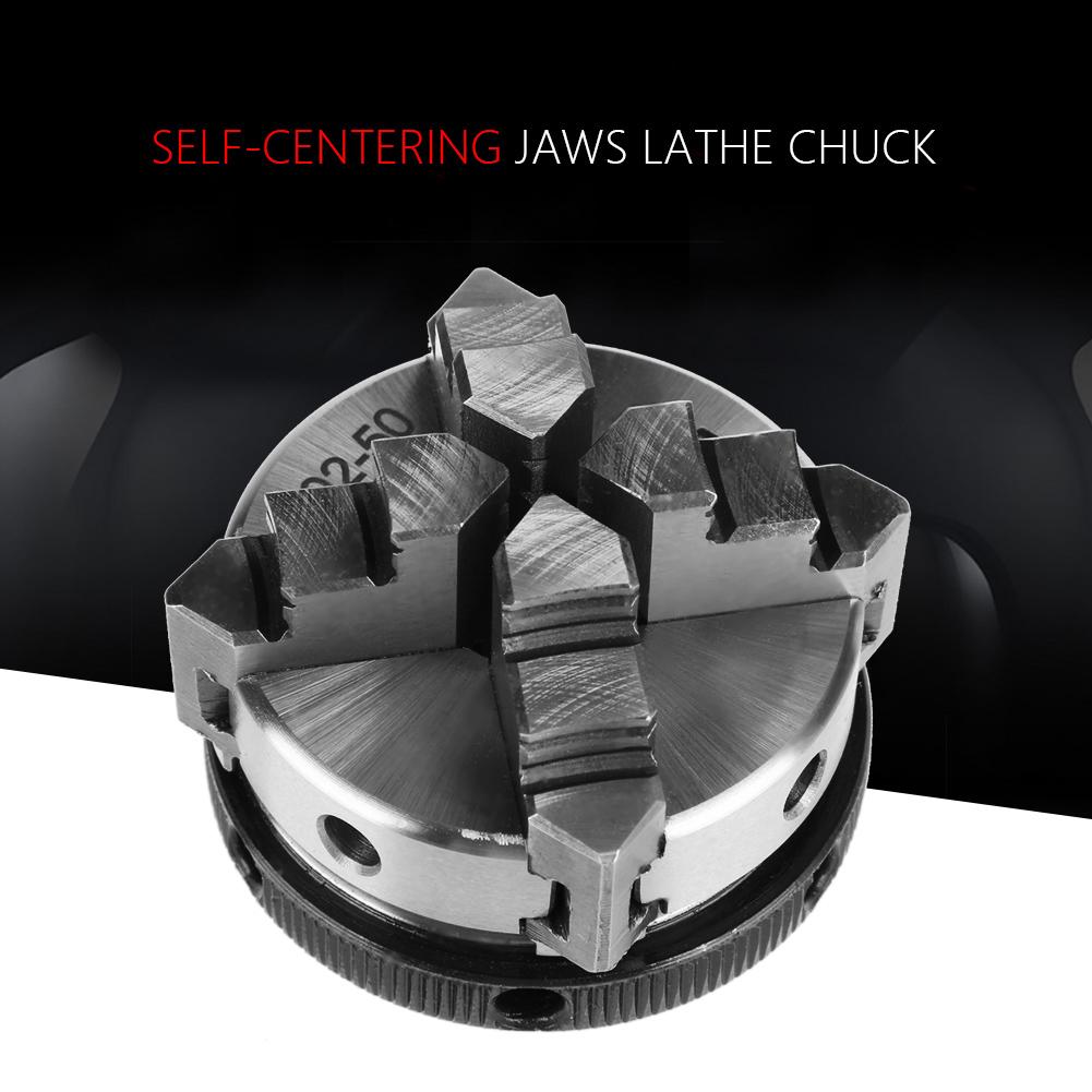 50mm samocentrujący uchwyt tokarski 4 szczękowy dwustronny samocentrujący M14 mocowanie gwintu tokarka ręczny uchwyt o dużej wytrzymałości