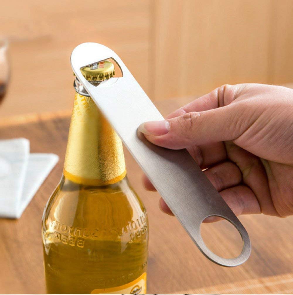 Rvs Bar Blade Bier Flesopener, Barman Flesopeners, Snelheid Openers Set Van 3