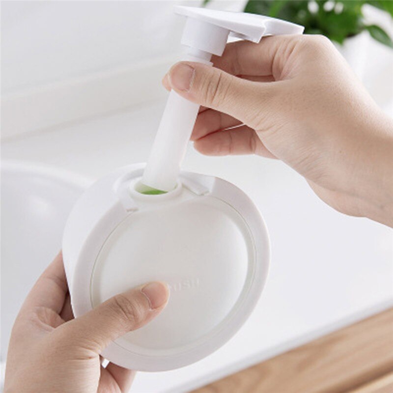 Ścienny dozownik robić mydła wodoodporna przyssawka mydelniczka robić łazienki kuchnia instrukcja plastikowy uchwyt na mydło Distributeur De Savon