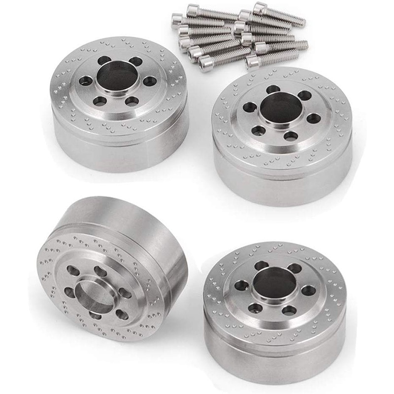 Peso dell&#39;equilibrio dell&#39;asse dell&#39;articolazione della ruota del blocchetto di sterzo del contrappeso del metallo di 1.9 2.2 pollici per 1/10 RC Traxxas TRX-4 TRX4 assiale SCX10 Tra: Default Title