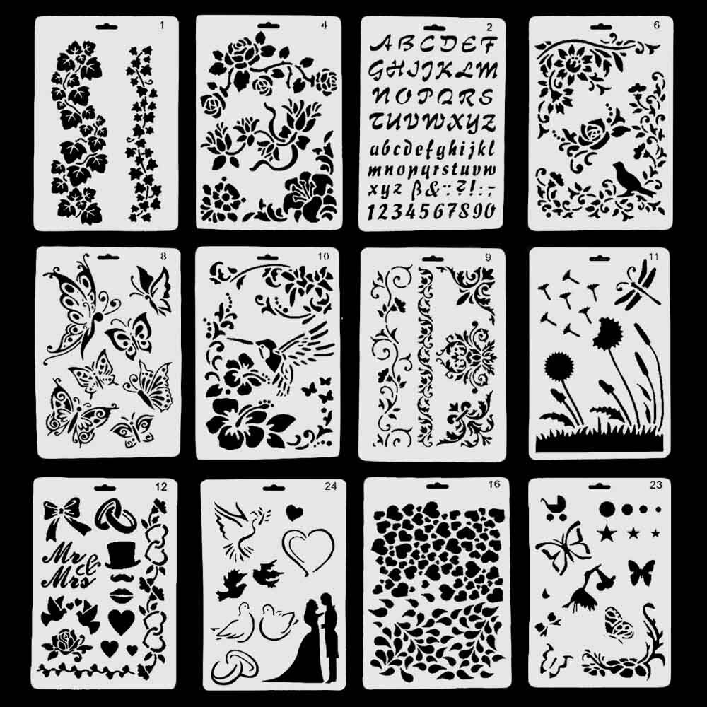 12PCS Assorted Styles Plastic Hollow Out Butterfly... – Grandado