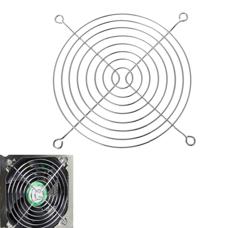 Carlote Fan Protection Net Grille 12cm Dia Iron Mesh Safety Grid For Computer Case Fans Cpu Fan Liquid Cooler Cooler Master