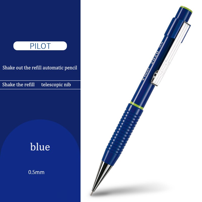 pilot HF-80R shake automatic pencil comes with rubber head press shake dual control core pup