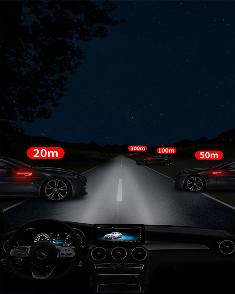 Pegatinas reflectantes para carrocería de coche, pegatinas de protección de puerta de advertencia de seguridad lateral, tiras reflectantes antiarañazos y anticolisión, 2 uds.