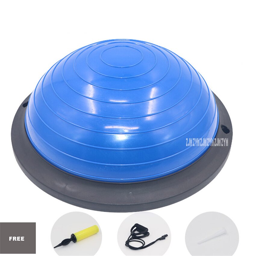 46Cm Mini Yoga Balance Ball Fitball Yoga Halfsphere Semisphere Balance Trainer Apparaat Pvc Bal Half Fitness Bal Blauw: Classic blue