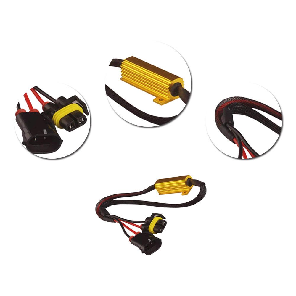 LED DRL Fog Light Canbus Load Resistor Warning Error Free LED Resistance Decoder