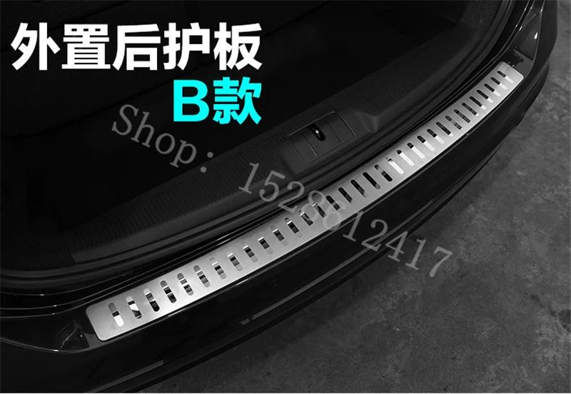 Para Volkswagen Sharan Protector de Parachoques Trasero de acero inoxidable alféizar maletero placa de rodadura embellecedor accesorios de coche