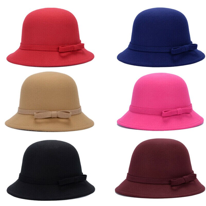 Chapéu feminino tipo bucket hat, chapéu feminino da festa do tipo bucket hat cores