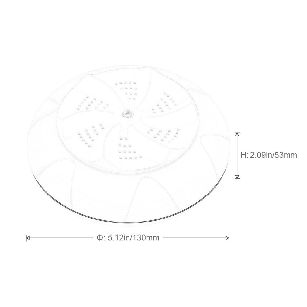 Mini Portable Ultrasonic Vibration Washing Machine ABS Stains Remover Laundry Cleaning Machine For Travel 1 Set