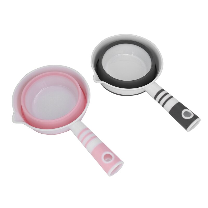 2 Pack Foldable Water Ladle, Collapsible Water Scoop Dipper, Folding Bath Spoon Ladle, Space Saving for Kitchen Bathroom: Default Title