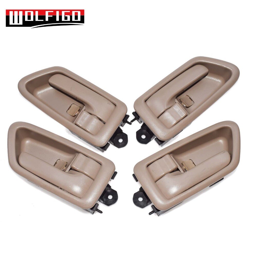 WOLFIGO adecuado a Toyota Camry 1997-2001 manija de puerta interior trasera derecha delantera izquierda 69278-08010,69206-AA010, 69205AA010