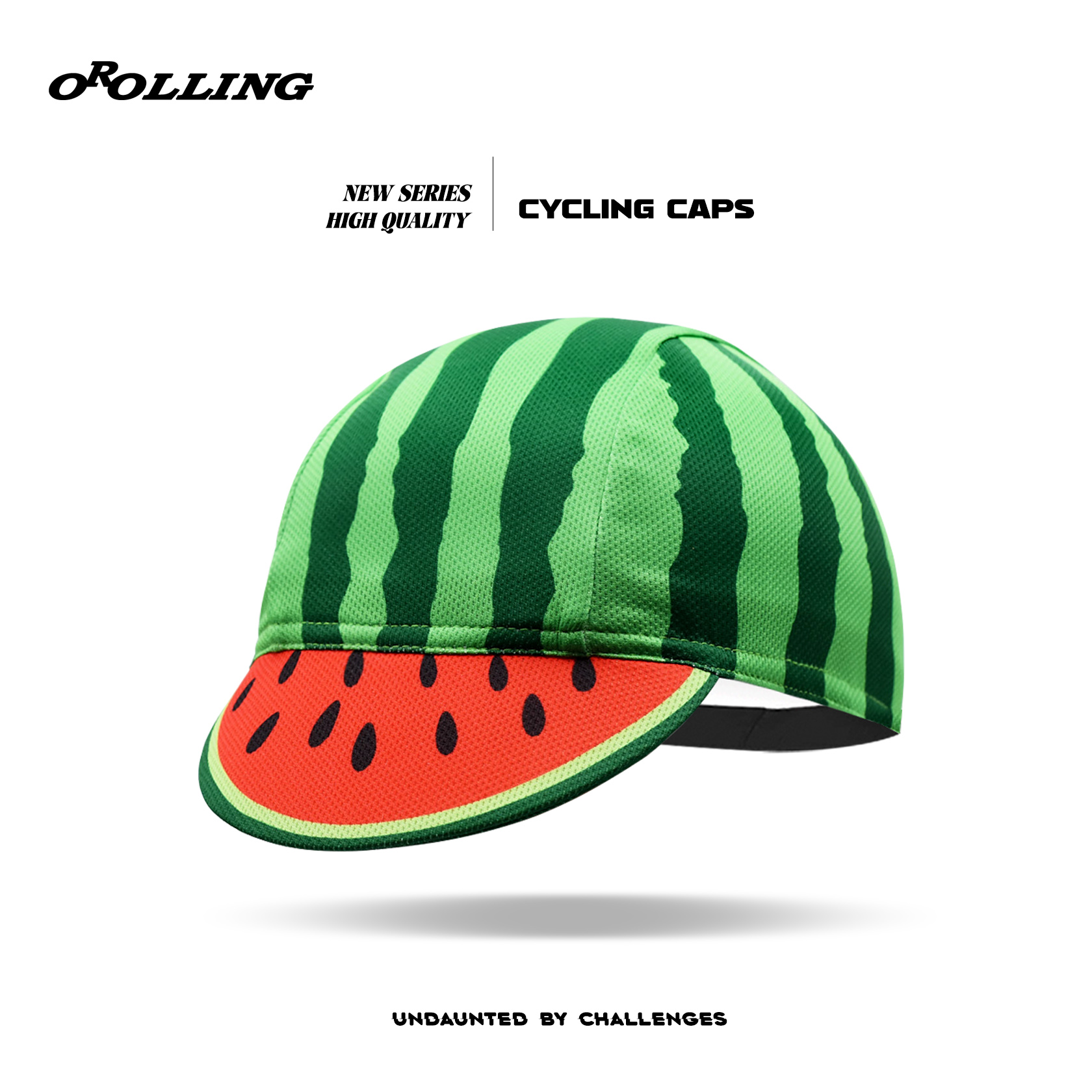 Cooles Wassermelonen-Fahrrad, grün, verrotten, neue klassische Fahrradkappen OSCROLLING Gorra Ciclismo, unisex