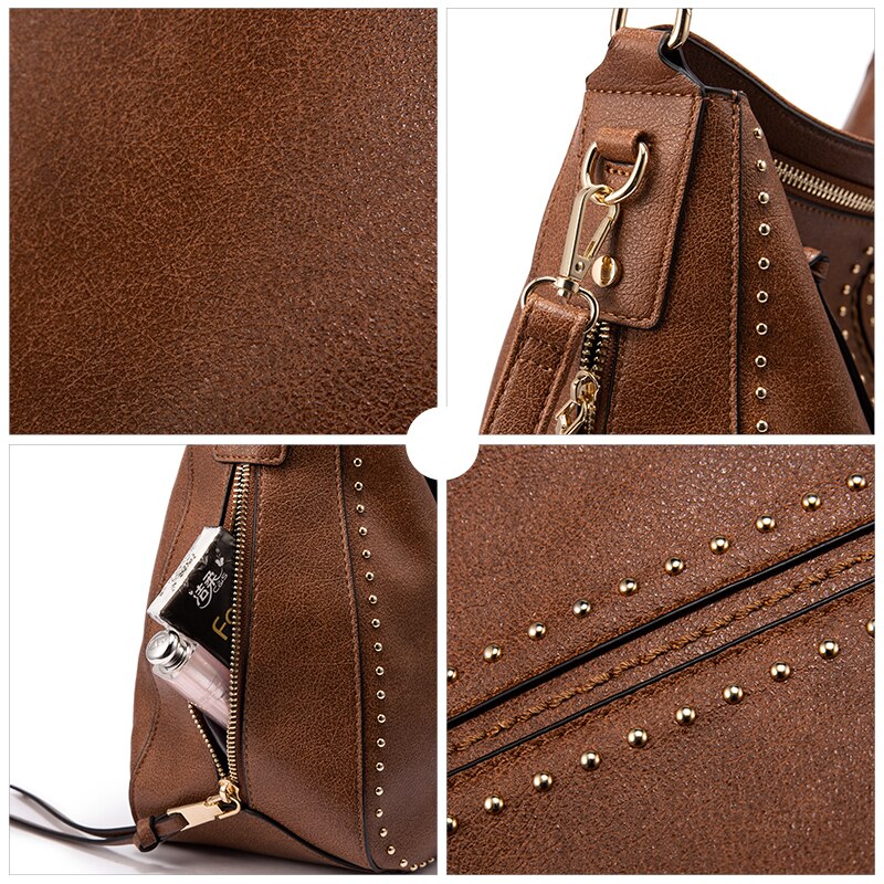 REALER women handbags classic shoulder crossbody bag female casual large capacity totes For ladies hobos bags