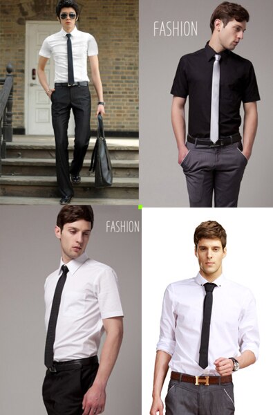 20 Styles Solid Men's Skinny Ties Plain Gravata Narrow Slim Ties Jacquard Woven Silk Ties for Mens Wedding Cravata 5.5cm