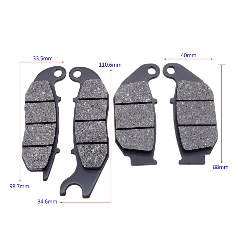 Kit de pastillas de freno trasero delantero para motocicleta, piezas de equipos de disco para HONDA CRF250L CRF250M CRF250L
