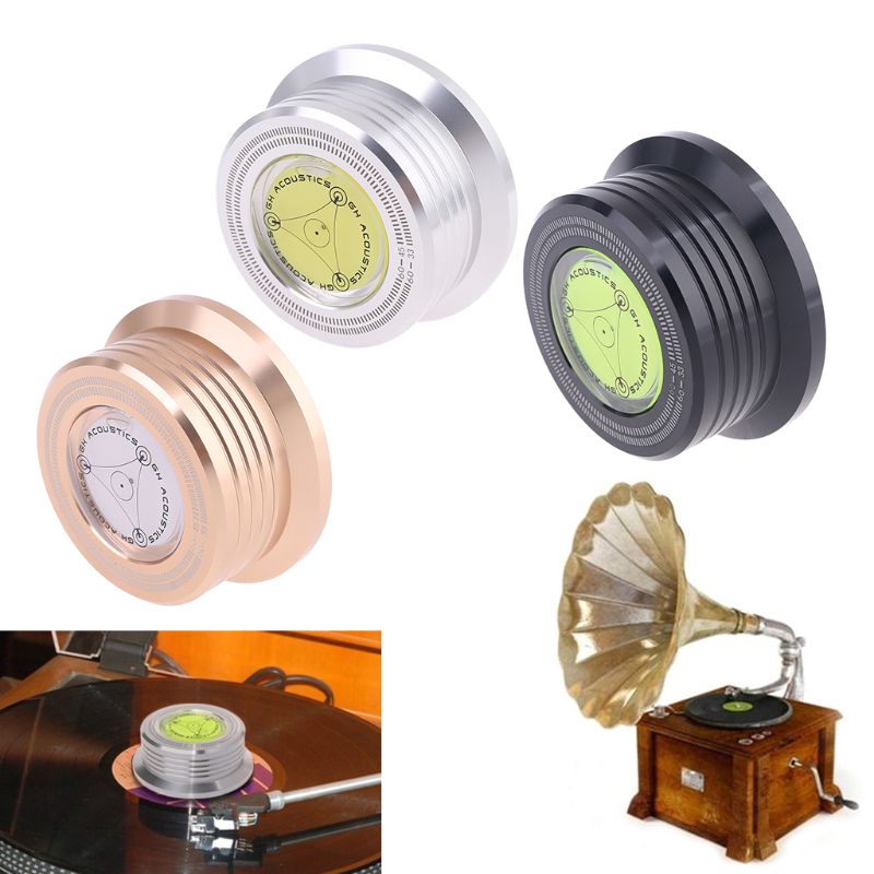 60HZ Frequenz 3in1 Metall aufzeichnen Klemme Lp Rabatt Stabilisator Plattenspieler Für Schallplatte Plattenspieler Vibration Ausgewogene