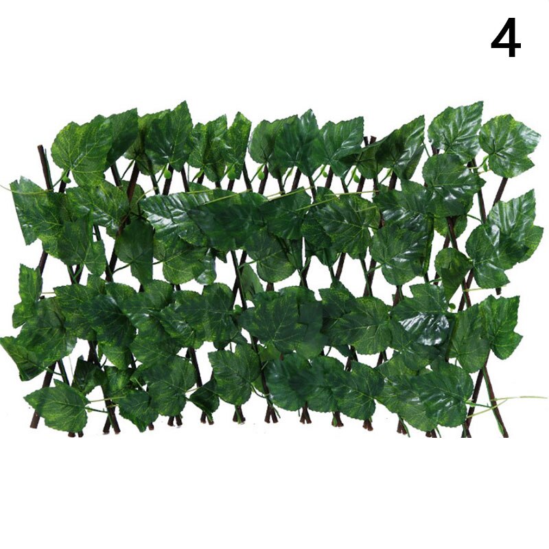 Artificial Faux Ivy Leaf Privacy Fence Screen Home Garden Panels Outdoor Hedge Garden Fence Decorative Fence Telescopic Fence: N4