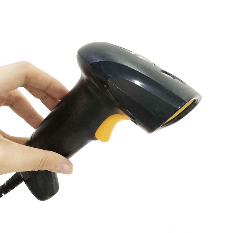 1D Barcode Scanner Wired Barcode Scanner-Gun Fit for Paper Cell Phone Sn Wechat Alipay Barcode