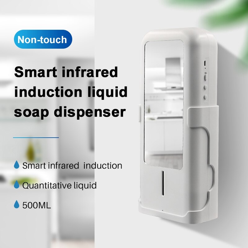 Wall Mounted Auto Soap Dispenser Touchless ligent with Mirror