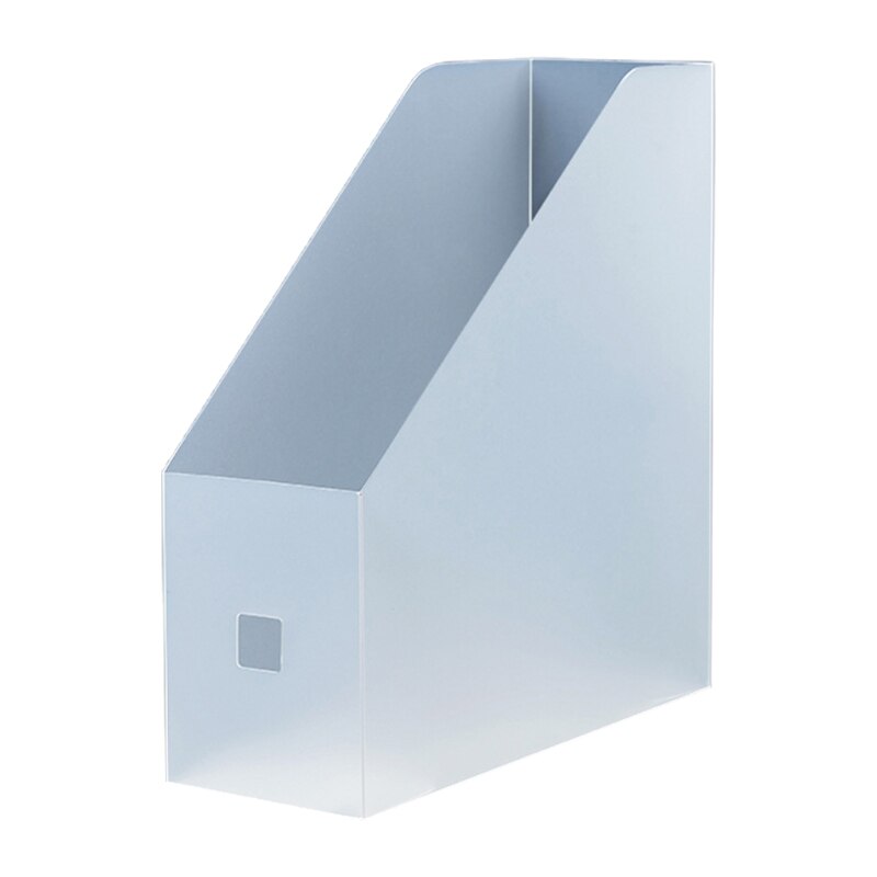 Plastic Magazine File Holder Document Organizer Multi-Functional Storage Box Countertop Stationary Case for Home: Transparent 1