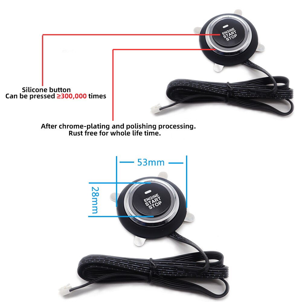 KirBin Car Ignition System With Security Protection,Car Central Locking And Remote Control,Start For Car With Start Stop Button