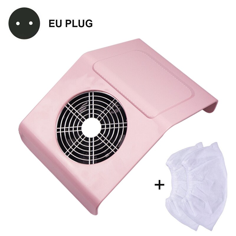 Aspirateur à ongles 60W aspirateur à ongles aspirateur à ongles faible bruit ventilateur à ongles forte aspiration manucure outils aspirateur pour manucure: 40w pink cleaner