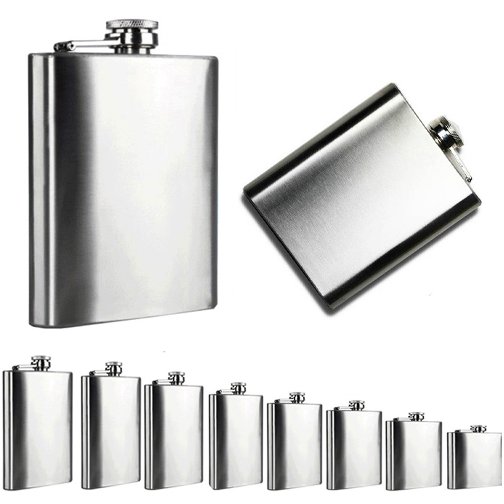 Rustfritt stål hipflask flagon bærbar vin whisky gryte flaske drinkware til drikker