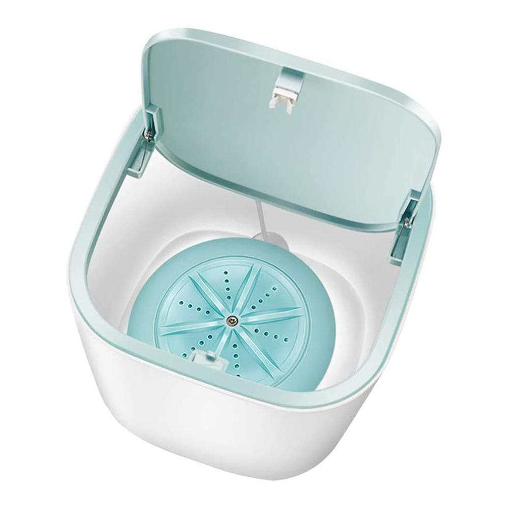 Mini lavadora de ropa interior con turbina ultrasónica, máquina de lavado de mesa con carga Usb, color azul silencioso, para el hogar: type 1