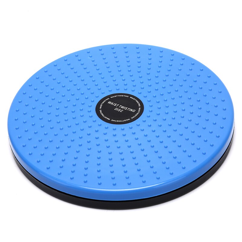 Tablero de ejercicio de Yoga deportivo para mujer, disco giratorio para cintura, plástico, para pérdida de peso, ejercicio de piernas, masaje de pies, placa de entrenamiento moldeadora de cuerpo: Azul