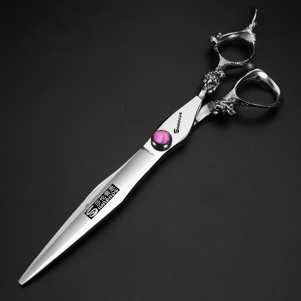 Ciseaux de coiffure professionnels Sharonds 5.5/6/7/8 pouces ciseaux de coiffeur japon 440c dragon poignée ciseaux de coupe