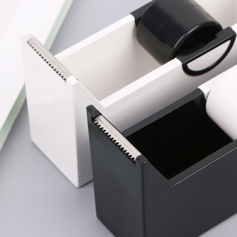 Plast desktop tape tape dispenser cutter stand holder kontor skoleartikler papirvarer