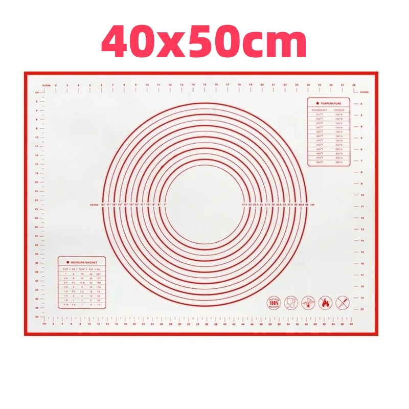 Tapete de cozimento de silicone almofada de amassar tapete de massa pizza bolo fabricante de massa cozinha cozinhar grill antiaderente gadgets bakeware esteira de pastelaria: Cáqui escuro