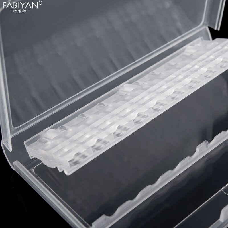 Caja vacía para almacenamiento de brocas de taladro de decoración de uñas, soporte de exhibición para cabezales de molienda, estuche transparente, herramienta para manicura, 10/20/30 ranuras