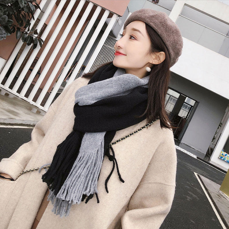 VIANOSI Women Cashmere Scarf With Tassel Lady Winter Long Scaves Warm Female Shawl