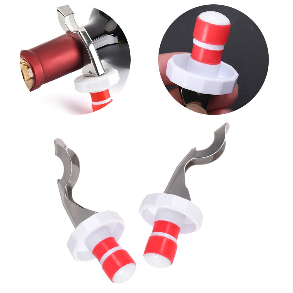 2pcs Silicone Expanding Stopper Reusable Bottle Stopper Beer Opener Kitchen Tools