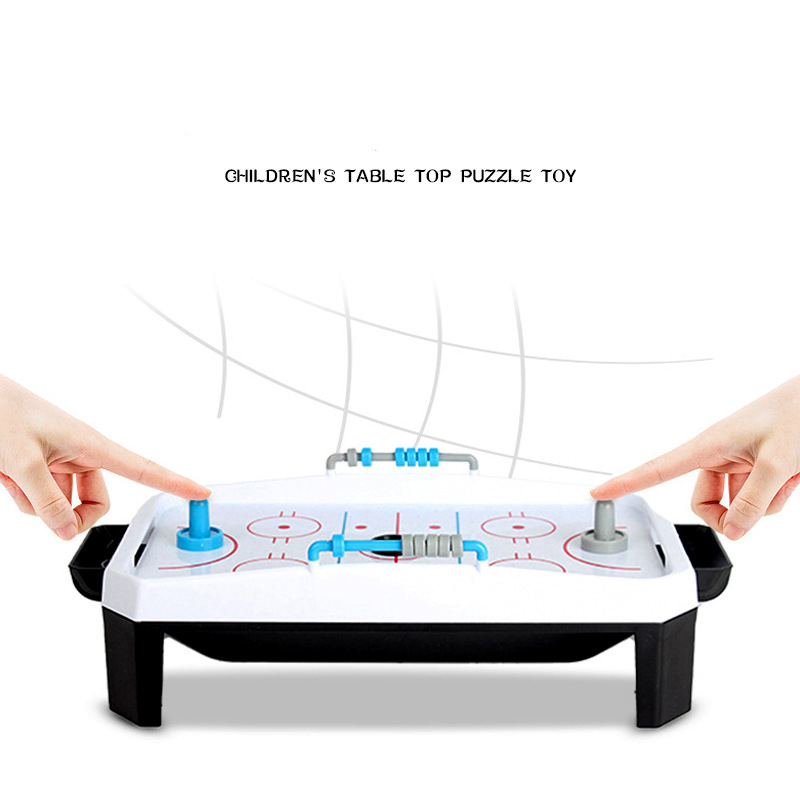 Tabletop Air Hockey Table Mini Arcade Air Table Top Game for Kids, Teens, and Adults Battery-Operated No Include Battery