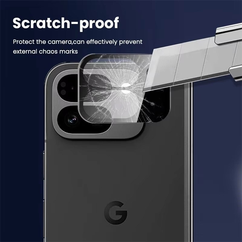 Protettore Fotocamera Vetro Temperato Per Pixel 9 Pro - 3 Pezzi Copertura Totale Obiettivo
