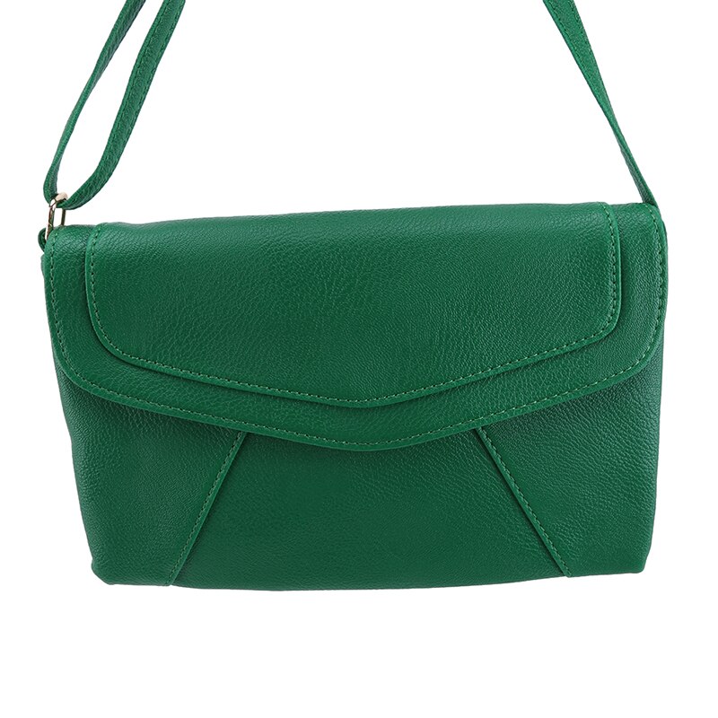 Bolso cruzado de para mujer, bolso de hombro lavado suave negro, bolso de mensajero de retales, Bolso pequeño con solapa para niñas: 2