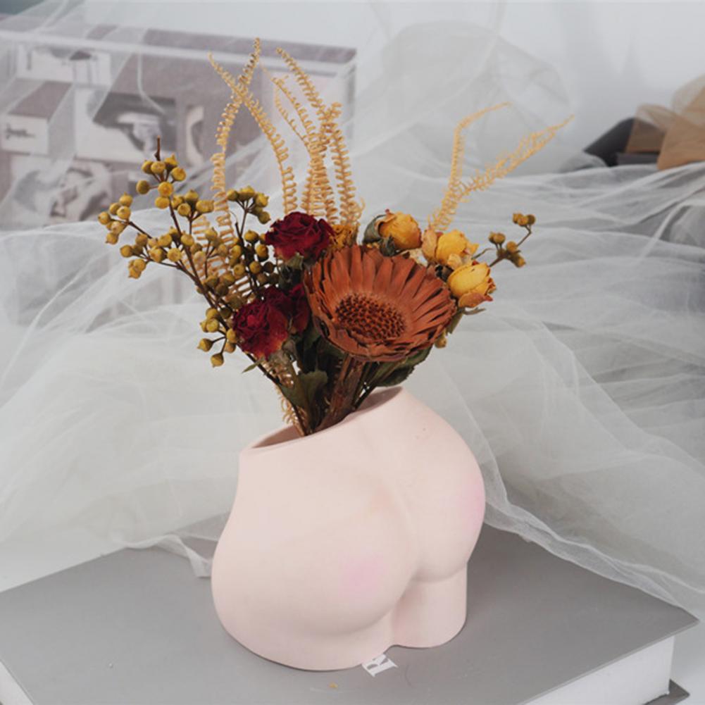 Porte-stylo en résine, 1 pièce, , moule de Vase à fleurs en forme de fesse, antiadhésif, libération facile, bricolage, moules en Silicone, décoration de Table