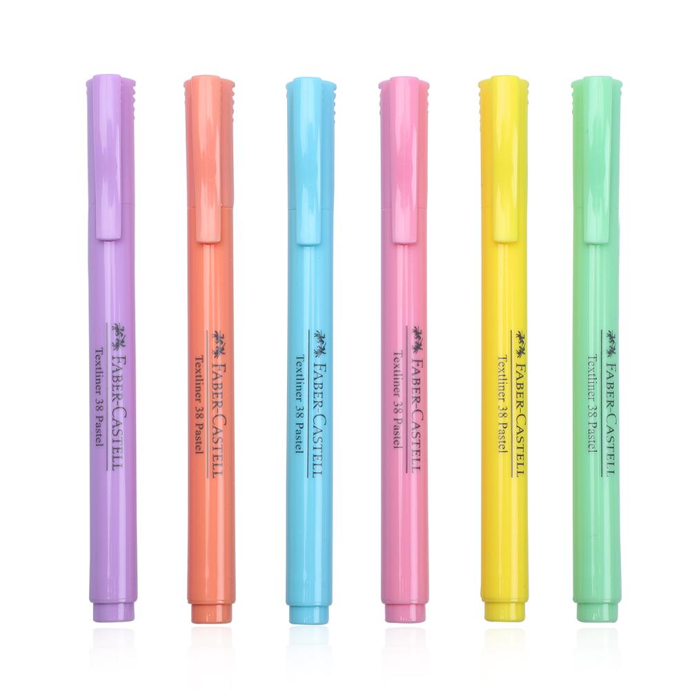 1pc Faber Castell Highlighter Textliner Pen Water-based Fluorescent Pigment Ink Marker Bullet Joural Marker Stationery