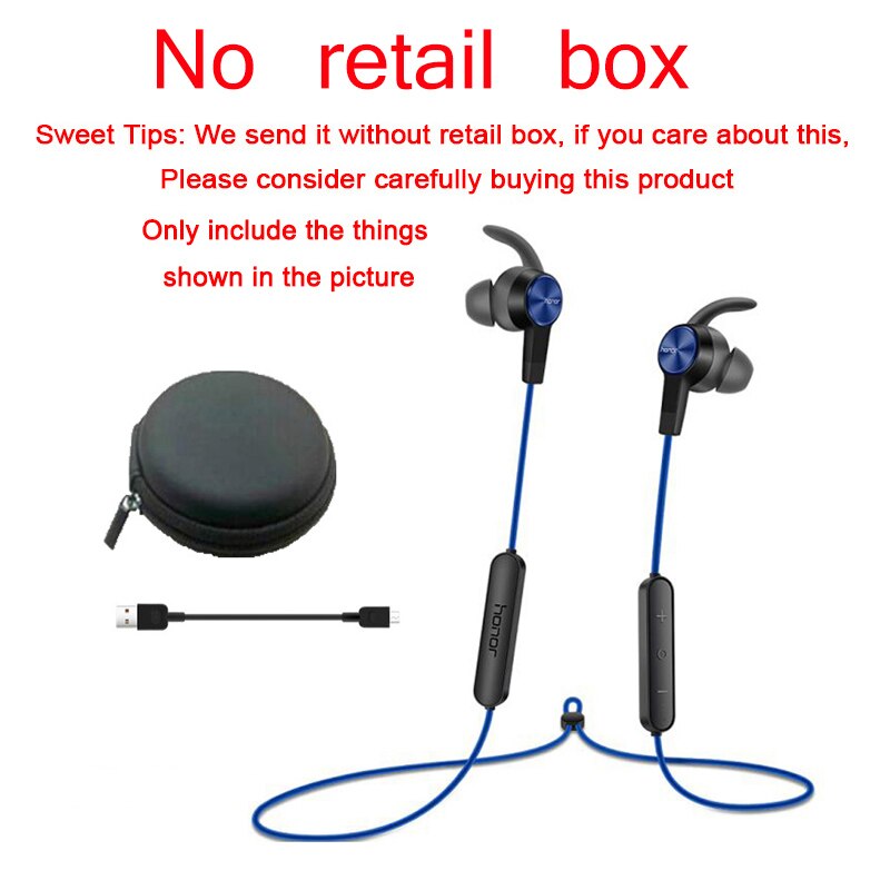 Origina Huawei Honor xSport AM61 Oortelefoon Bluetooth Draadloze Magneet In-Ear stijl headset voor iOS Android Smartphone