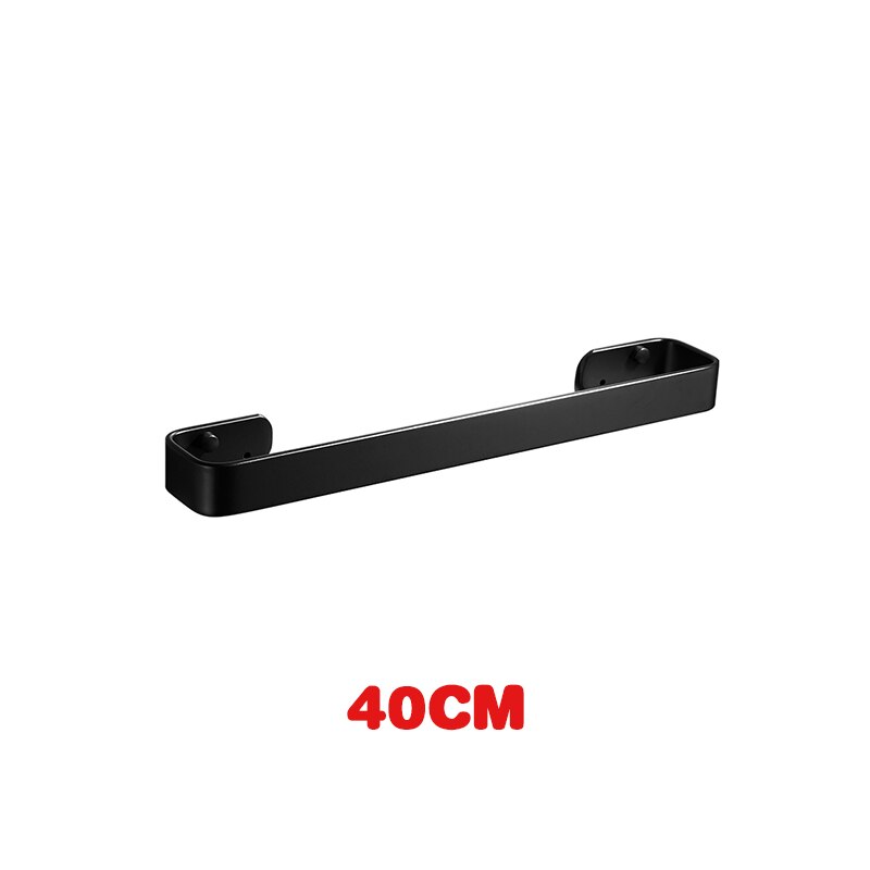 Baderomsarmatur tårnholder henger håndklestang plass aluminium håndklestativ holder enkelt veggmontert baderom hotellstativ: 40cm