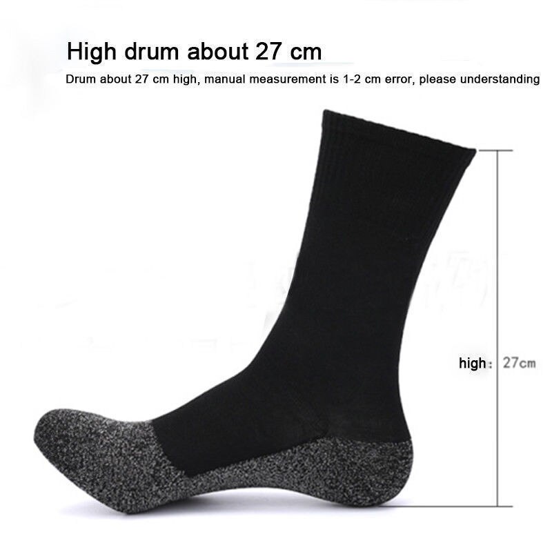 Newset Heat Fibers Below Socks for 35 Aluminized Keep Feet Insulation Long Black Sports Sock Warm Sportswear Accessories